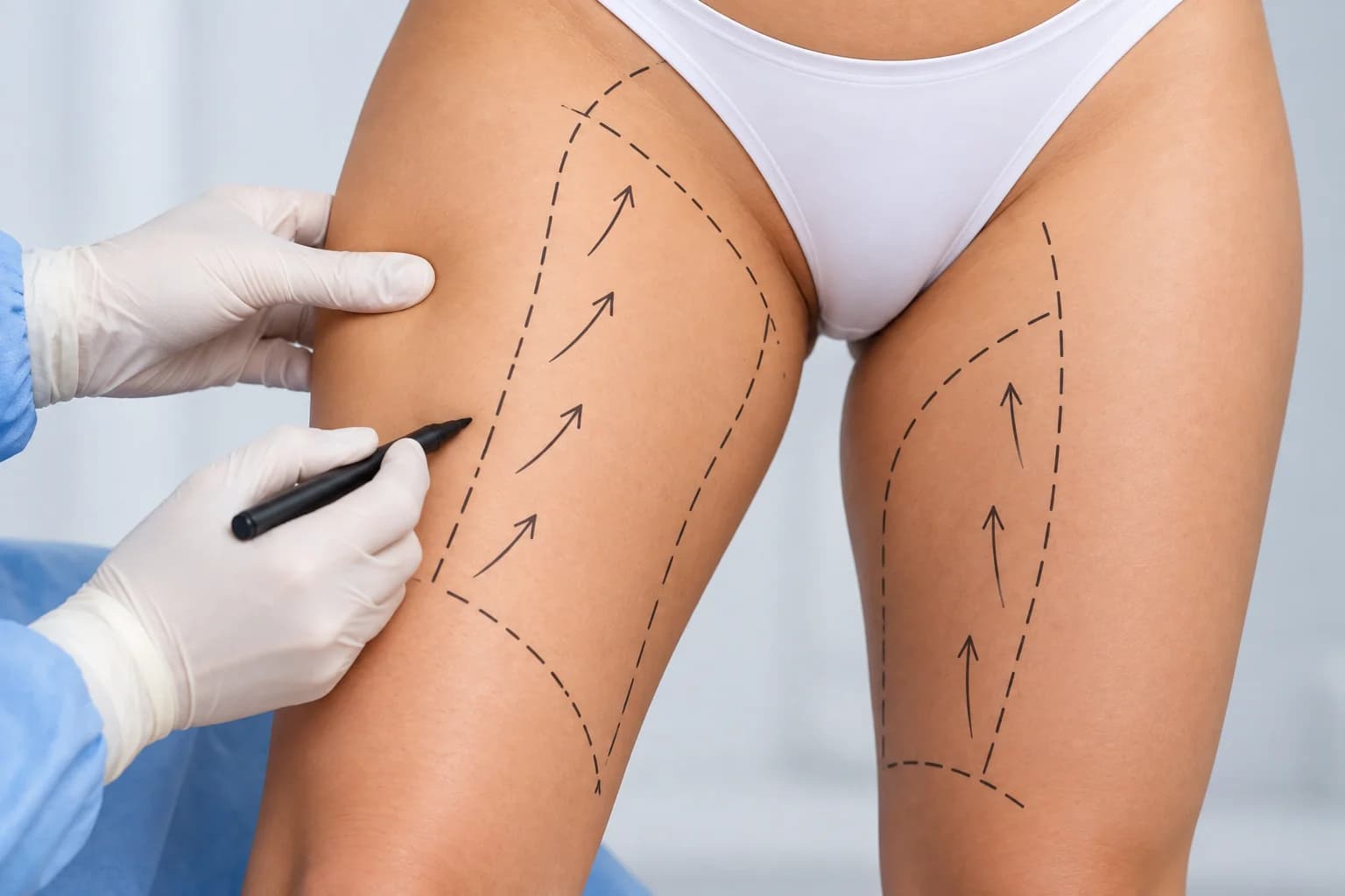 Thigh lift body contouring at Cosmetic Krafts