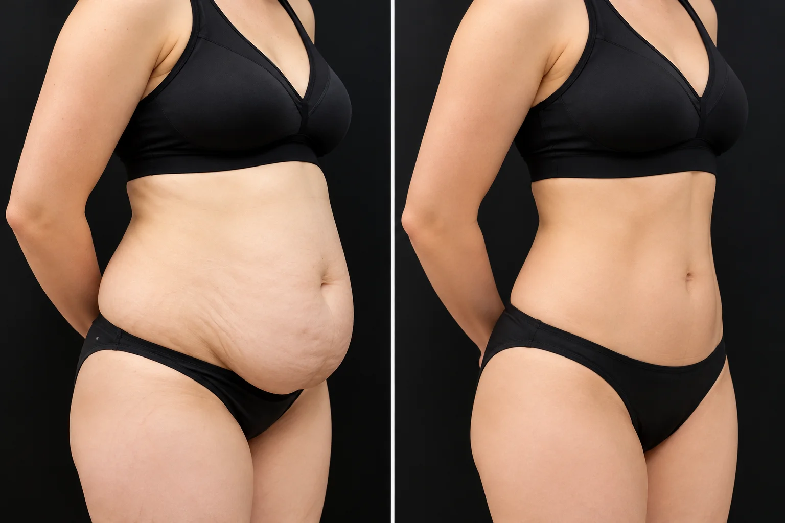 Tummy tuck abdominoplasty surgery at Cosmetic Krafts